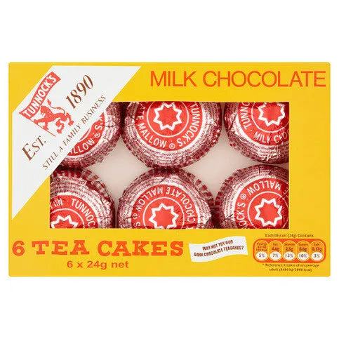 Tunnock's Milk Chocolate Tea Cakes 6 x 24g - Premier Ravensdale