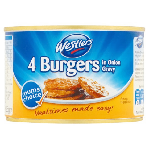 Westlers 4 Burgers in Onion Gravy 425g