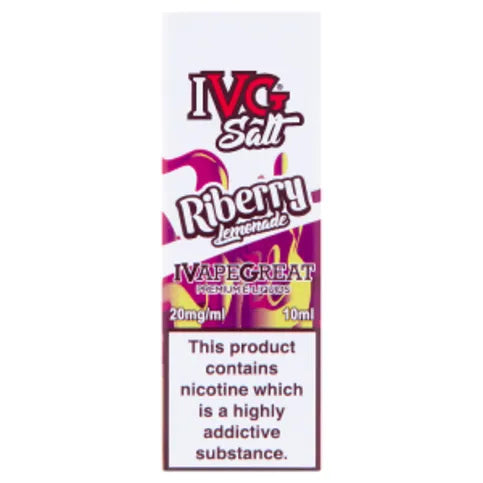 IVG Salt Riberry Lemonade Premium E-Liquids 20mg/ml 10ml - Premier Ravensdale