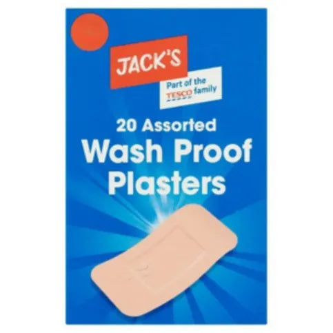 Jacks 20 Assorted Wash Proof Plasters