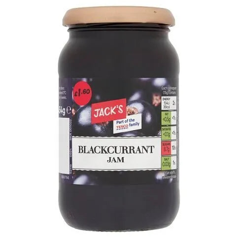 Jacks Blackcurrant Jam 454g