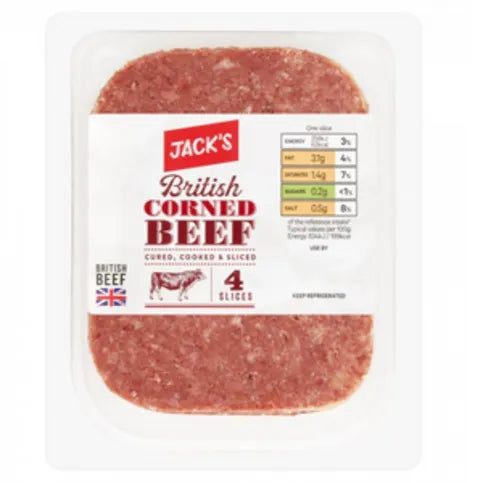 Jacks Corned Beef 4 Slices 125g