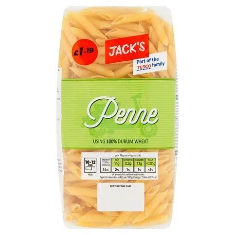 Jacks Penne Pasta 500g - Premier Ravensdale
