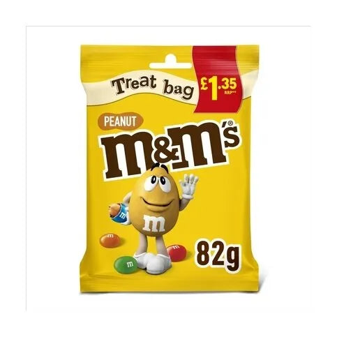M&M's Crunchy Peanut & Milk Chocolate Bites Treat Bag 82g - Premier Ravensdale