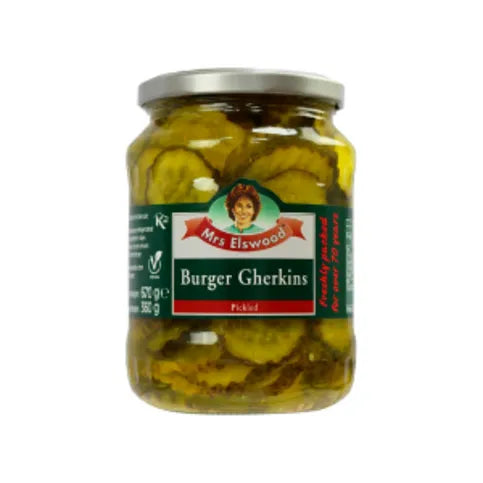 Mrs Els Burger Gherkins 670g