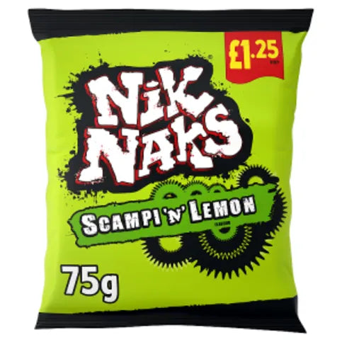 Nik Naks Scampi 'N' Lemon Flavour 75g - Premier Ravensdale