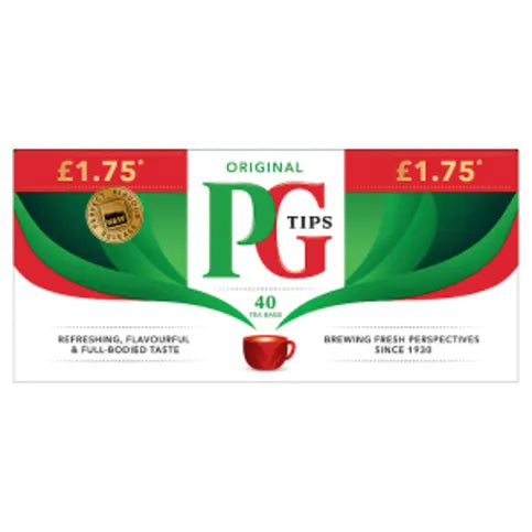 PG Tips 40 Original Tea Bags 116g - Premier Ravensdale