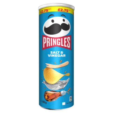 Pringles Salt & Vinegar 165g - Premier Ravensdale