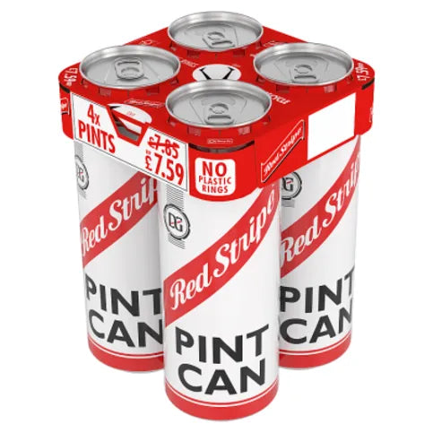 Red Stripe Jamaican Lager Beer 4 Pint Can x 568ml - Premier Ravensdale