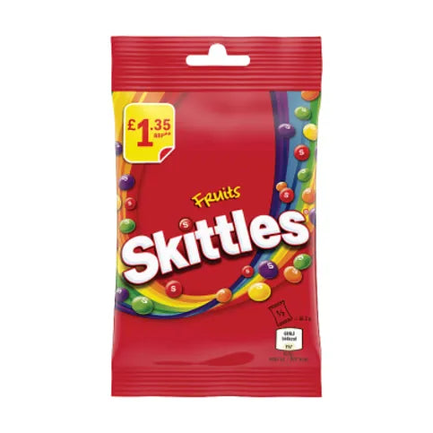 Skittles Vegan Sweets Dessert Flavoured Treat Bag 125g