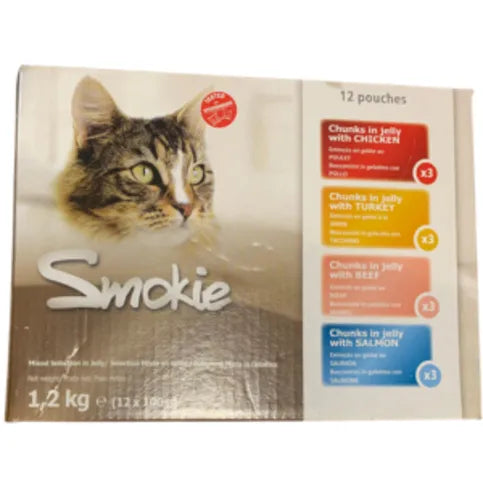 Smokie Chunks In Jelly With Salmon 12 x 100g - Premier Ravensdale