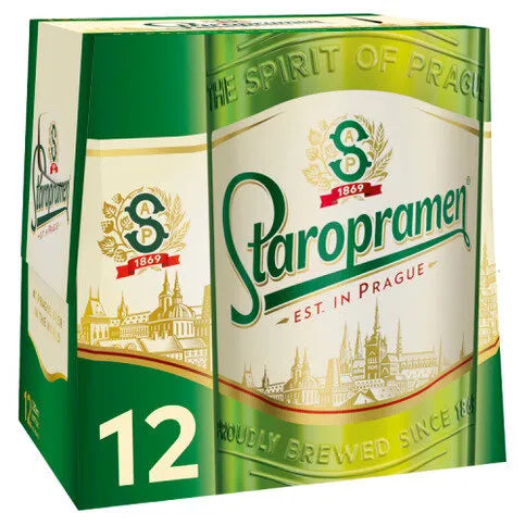 Staropramen Premium Czech Lager 12 x 330ml - Premier Ravensdale