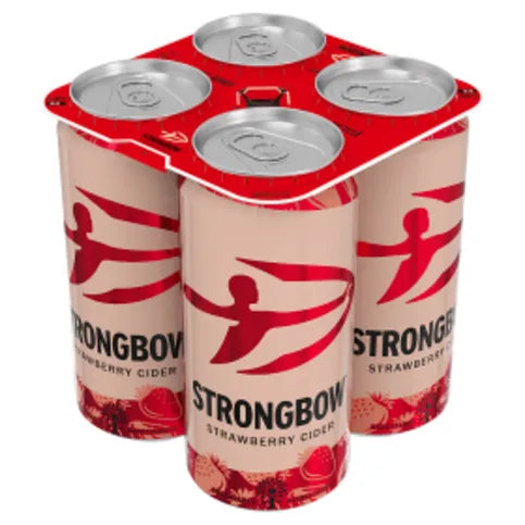 Strongbow Strawberry Cider Can 4x440ml - Premier Ravensdale