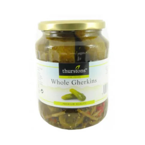 Thurstons Whole Gherkins 670g