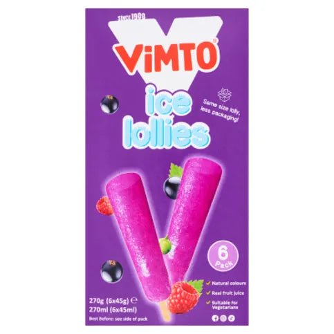 Vimto Ice Lollies 6 x 45g (270g)