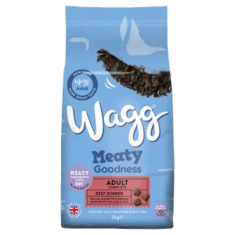 Wagg Meaty Goodness Adult Complete Beef Dinner Dry Dog Food 2kg - Premier Ravensdale