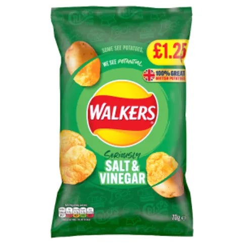 Walkers Salt & Vinegar Crisps 70g