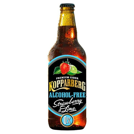 Kopparberg Premium Cider Alcohol-Free with Strawberry & Lime 500ml