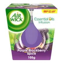 Air Wick Purple Blackberry Spice Candle 105g