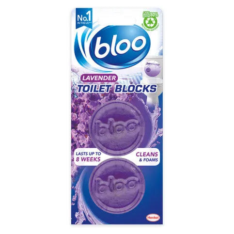 Bloo Lavender Toilet Bocks 2 x 38g