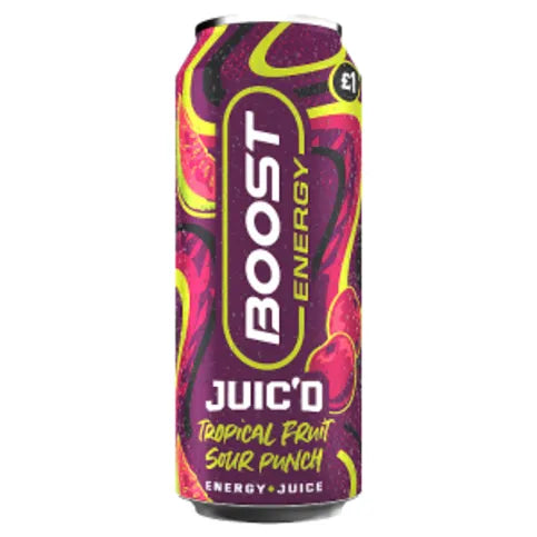 Boost Energy Juic'd Tropical Fruit Sour Punch 500ml