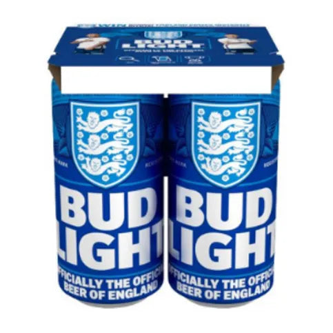 Bud Light Lager Beer Cans 4 x 440ml
