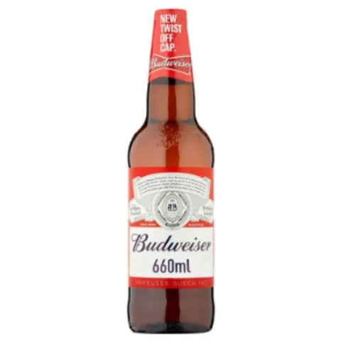 Budweiser Lager Beer Bottle 660ml
