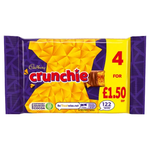 Cadbury Crunchie 4 x 26.1g (104.4g)