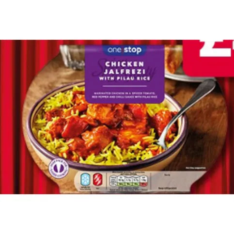 CHICKEN JALFREZI CURRY MEAL 1 Pack (curry,nan,rice) fresh