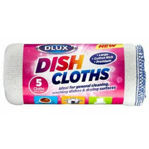 Dlux Dish Cloths 5 Pack