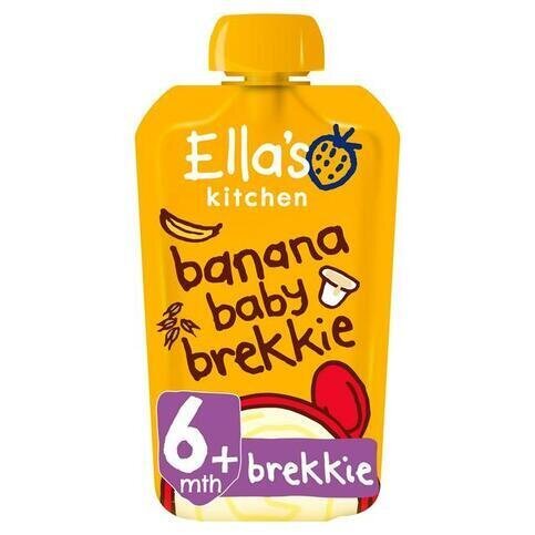 Ella's Kitchen Organic Banana Baby Brekkie Pouch 6+ Months 100g - Premier Ravensdale