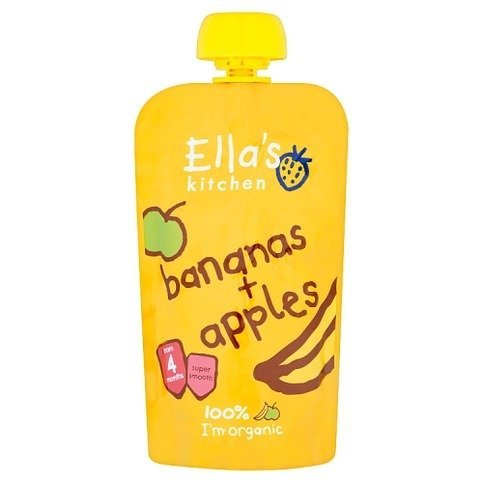 Ella's Kitchen Organic Bananas + Apples Pouch 4+ Months 120g - Premier Ravensdale