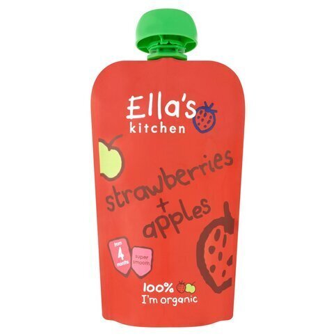 Ella's Kitchen Organic Strawberries & Apples Pouch 4+ Months 120g - Premier Ravensdale