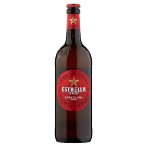 Estrella Damm Premium Lager Beer 660ml Bottle