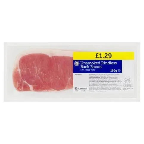 ES Unsmoked Bacon 150g
