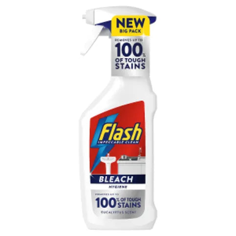 Flash Multi Purpose Bleach Cleaning Spray For Hard Surfaces 500ml