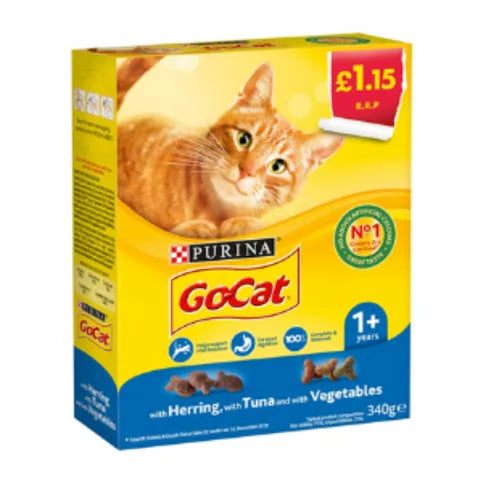 Go-Cat with Herring, with Tuna and with Vegetables 1+ Year 340g