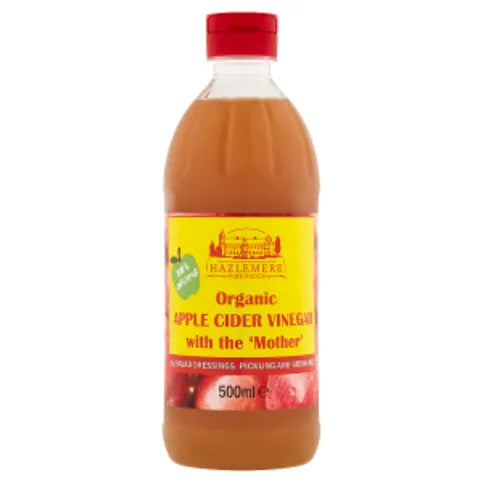 Hazlemere Fine Foods Organic Apple Cider Vinegar 500ml