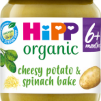 HiPP Organic Cheesy Potato & Spinach Bake Baby Food Jar 6+ Months 125g - Premier Ravensdale