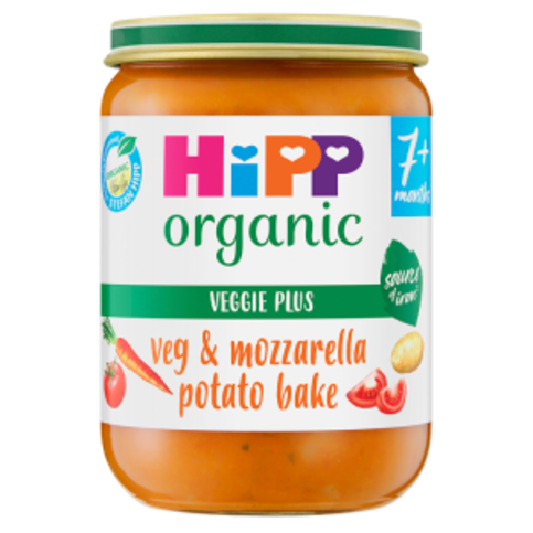 HiPP Organic Veg & Mozzarella Potato Bake Baby Food Jar 7+ Months 190g - Premier Ravensdale
