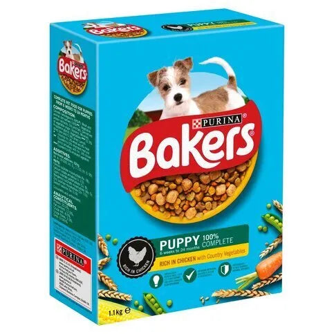 Bakers Puppy Chicken with Vegetables Dry Dog Food 1.1kg