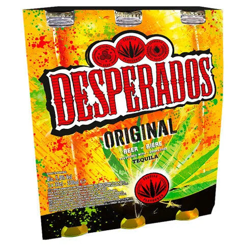 Desperados Tequila Lager Beer 3 x 330ml