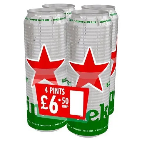 Heineken Cans 4 x 568ml