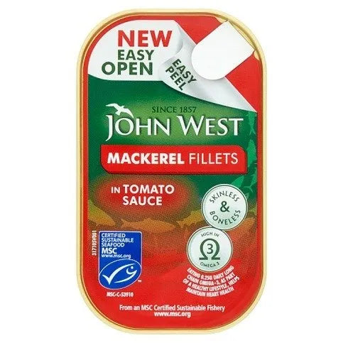 John West Mackerel Fillets in Tomato Sauce 115g