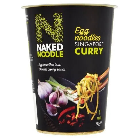 Naked Singapore Style Curry Egg Noodles 78g