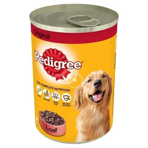 Pedigree Adult Wet Dog Food Tin Original in Loaf 400g