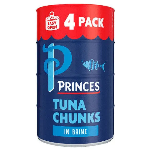 Princes Tuna Chunks in Brine 4 x 145g