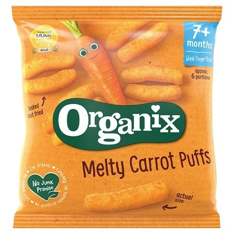 Organix Melty Carrot Puffs 7+ Months 20g - Premier Ravensdale