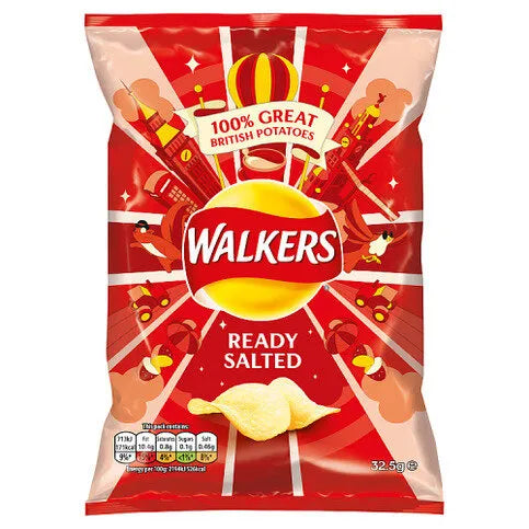 Walkers Ready Salted Crisps 32.5g