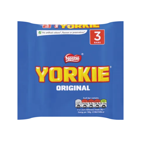 Yorkie Milk Chocolate Bar Multipack 46g 3 Pack